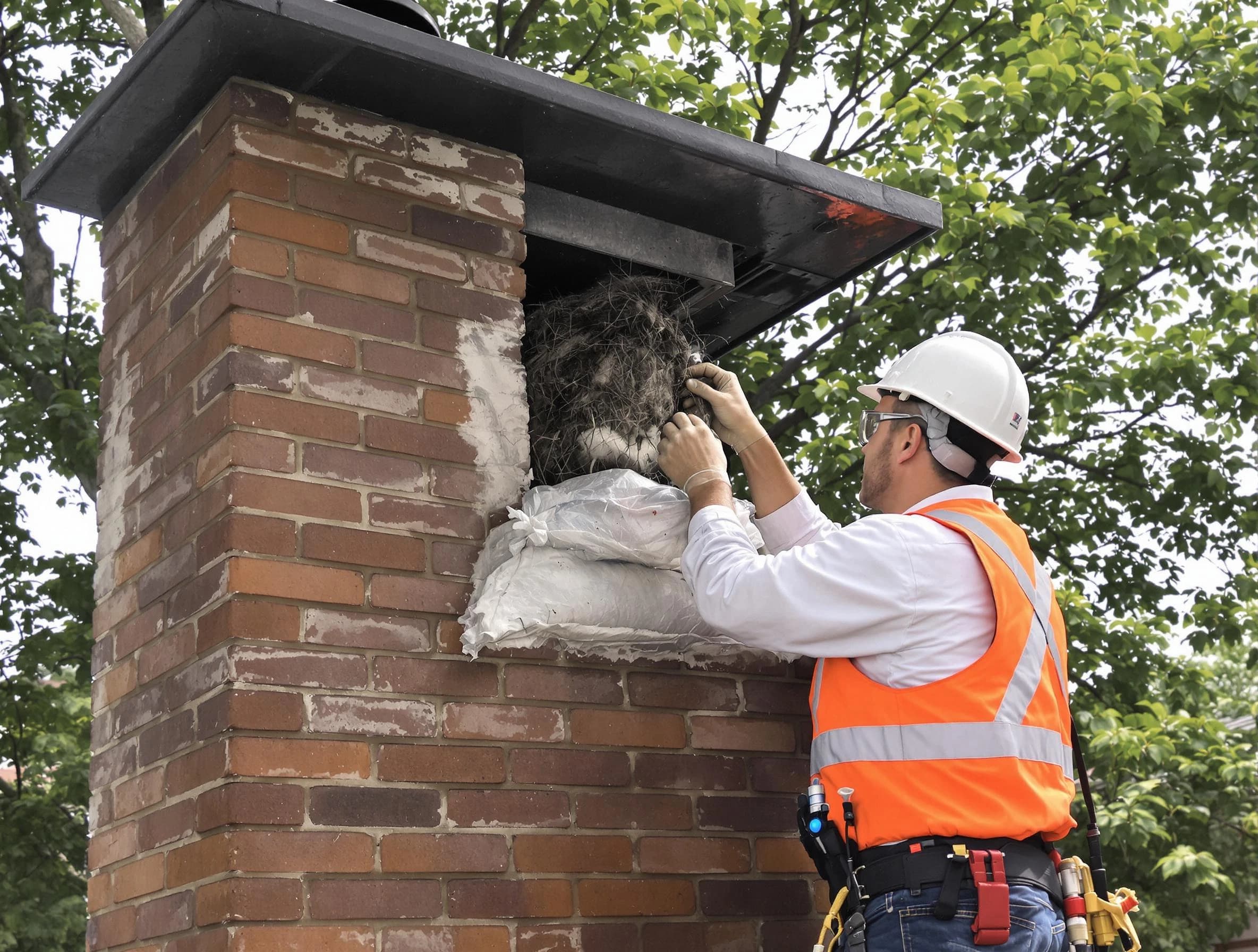 Humane removal of debris and animals by Needham Chimney Sweep in Needham, MA