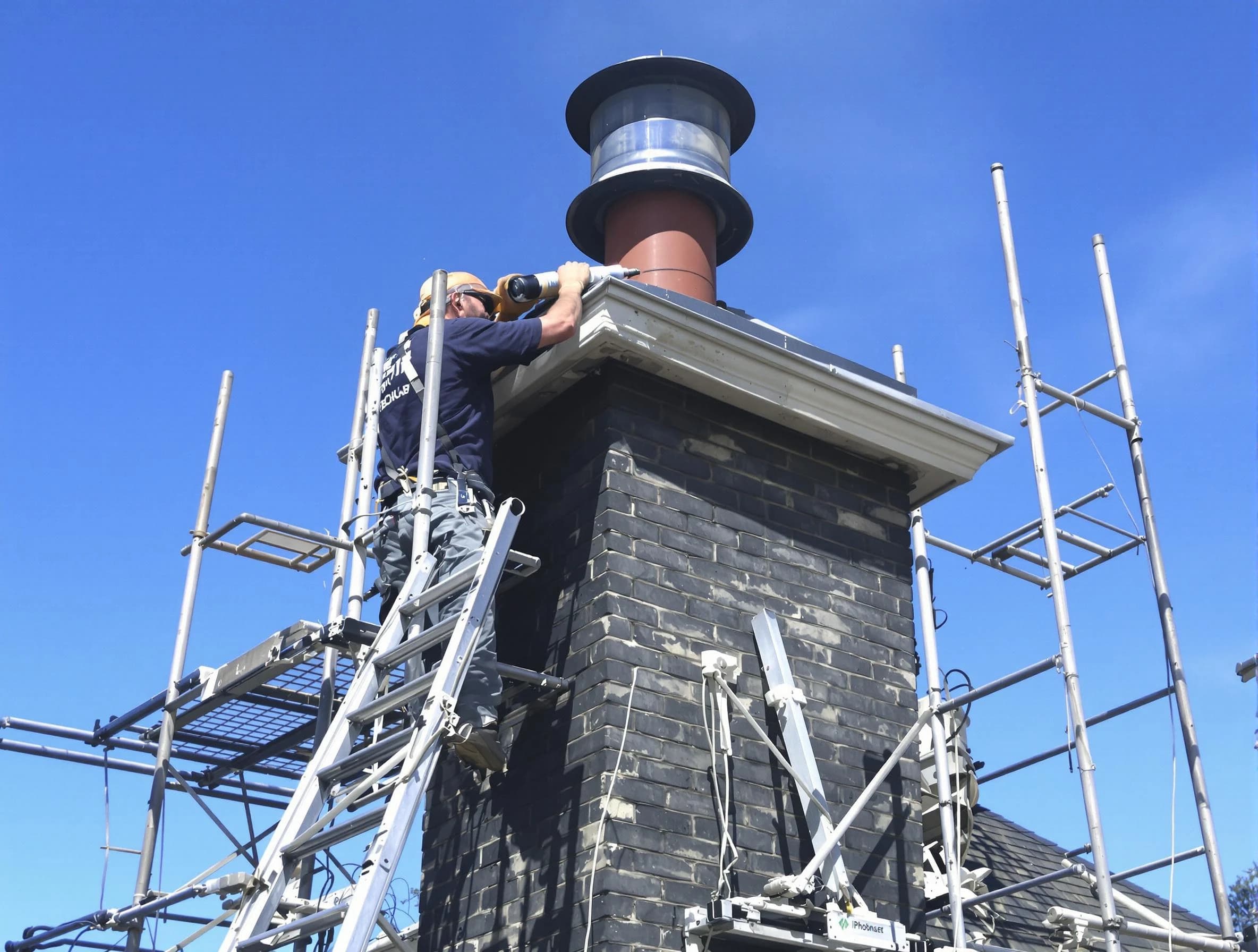 Sturdy chimney crown finished by Needham Chimney Sweep in Needham, MA