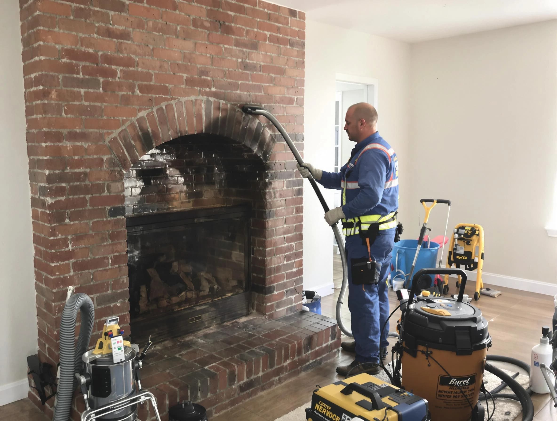 Needham Chimney Sweep expert performing detailed chimney sweep in Needham, MA