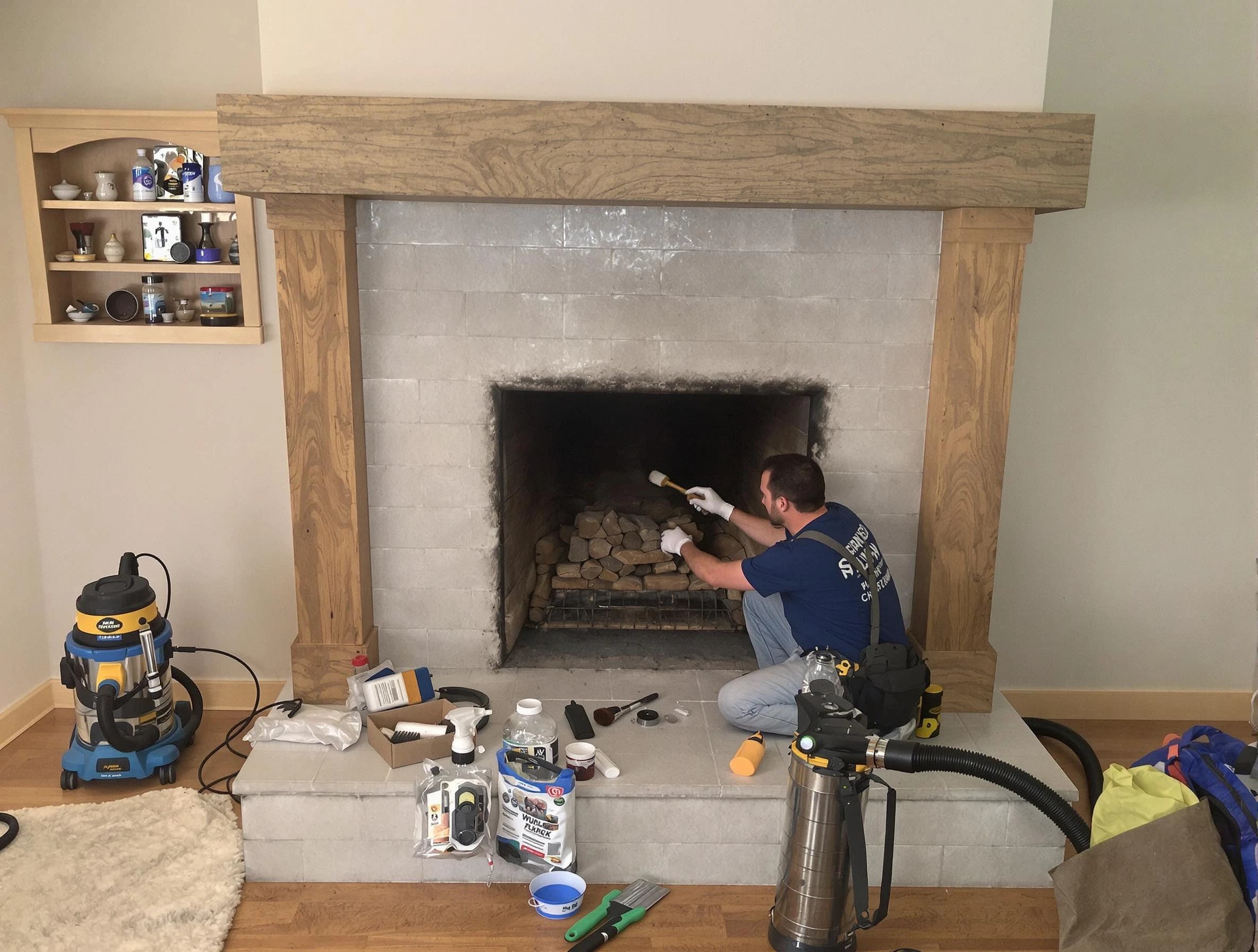 Detailed creosote removal process by Needham Chimney Sweep in Needham, MA