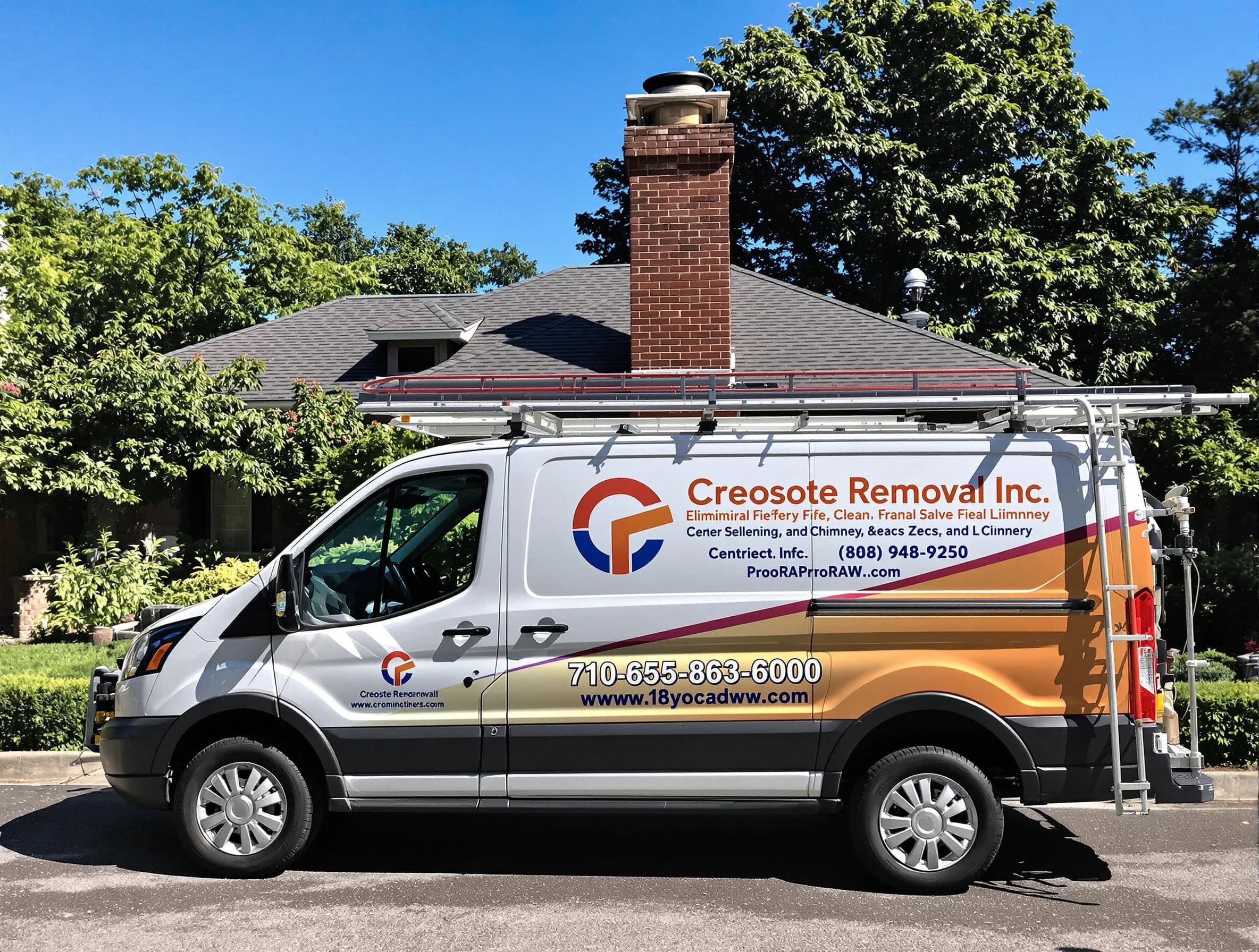 Needham Chimney Sweep technician removing creosote safely in Needham, MA