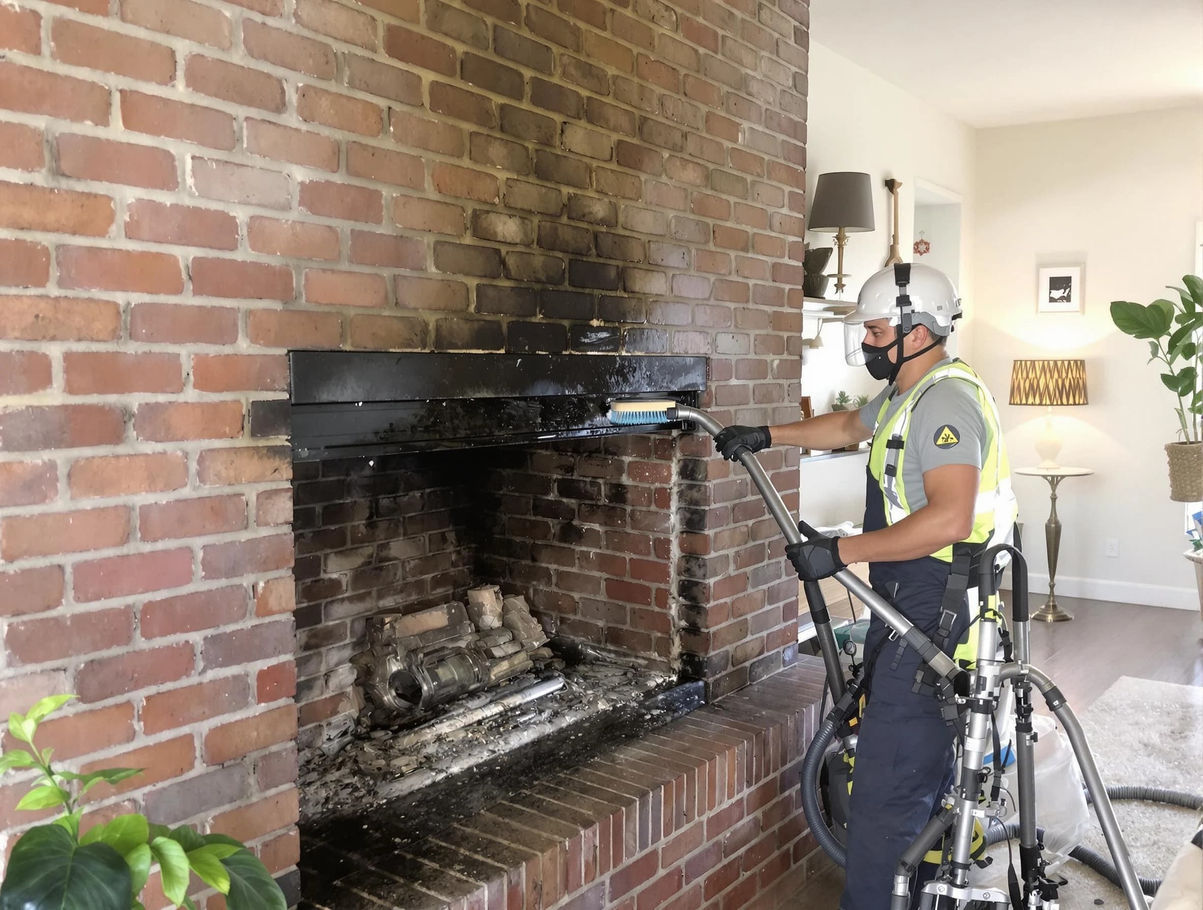 Needham Chimney Sweep providing fireplace cleaning services in Needham, MA
