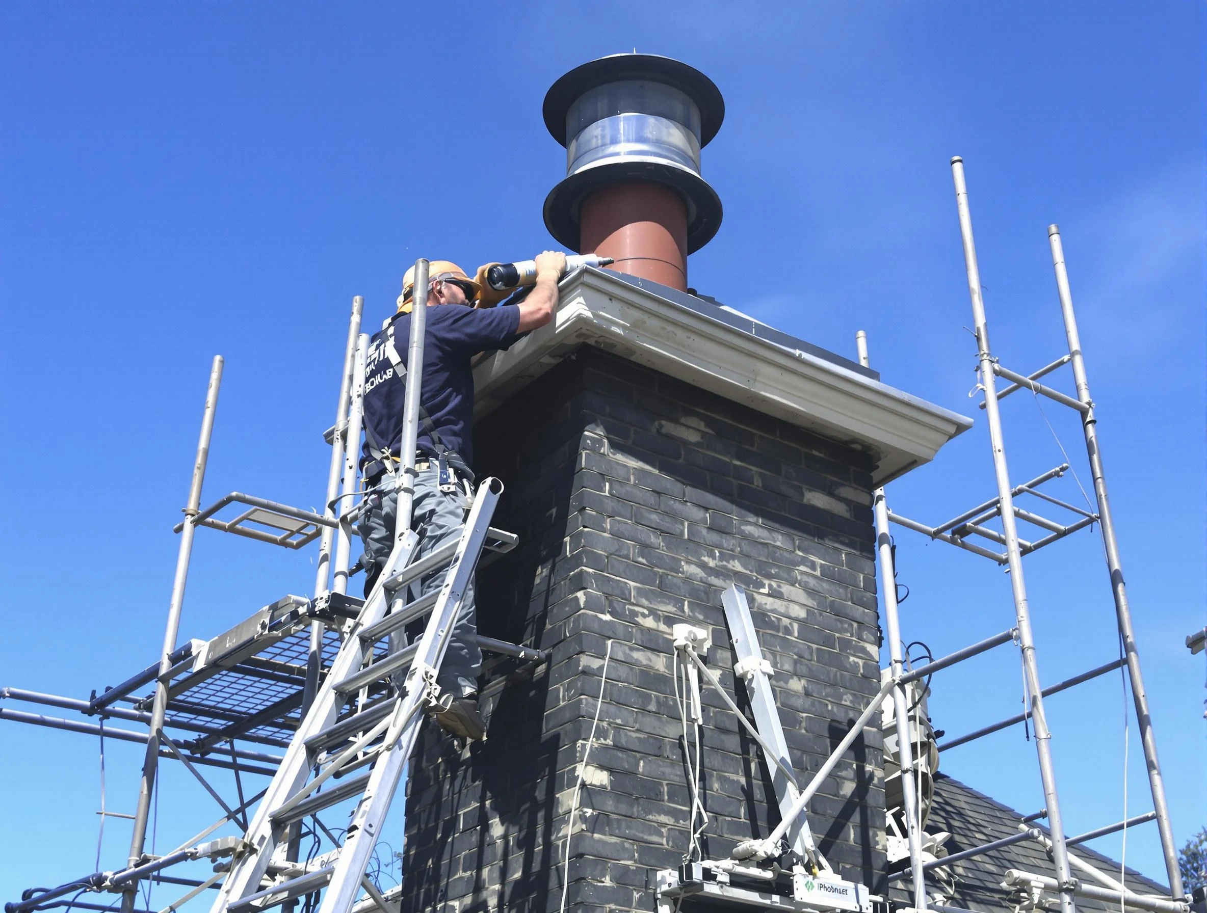 Sturdy chimney crown finished by Needham Chimney Sweep in Needham, MA