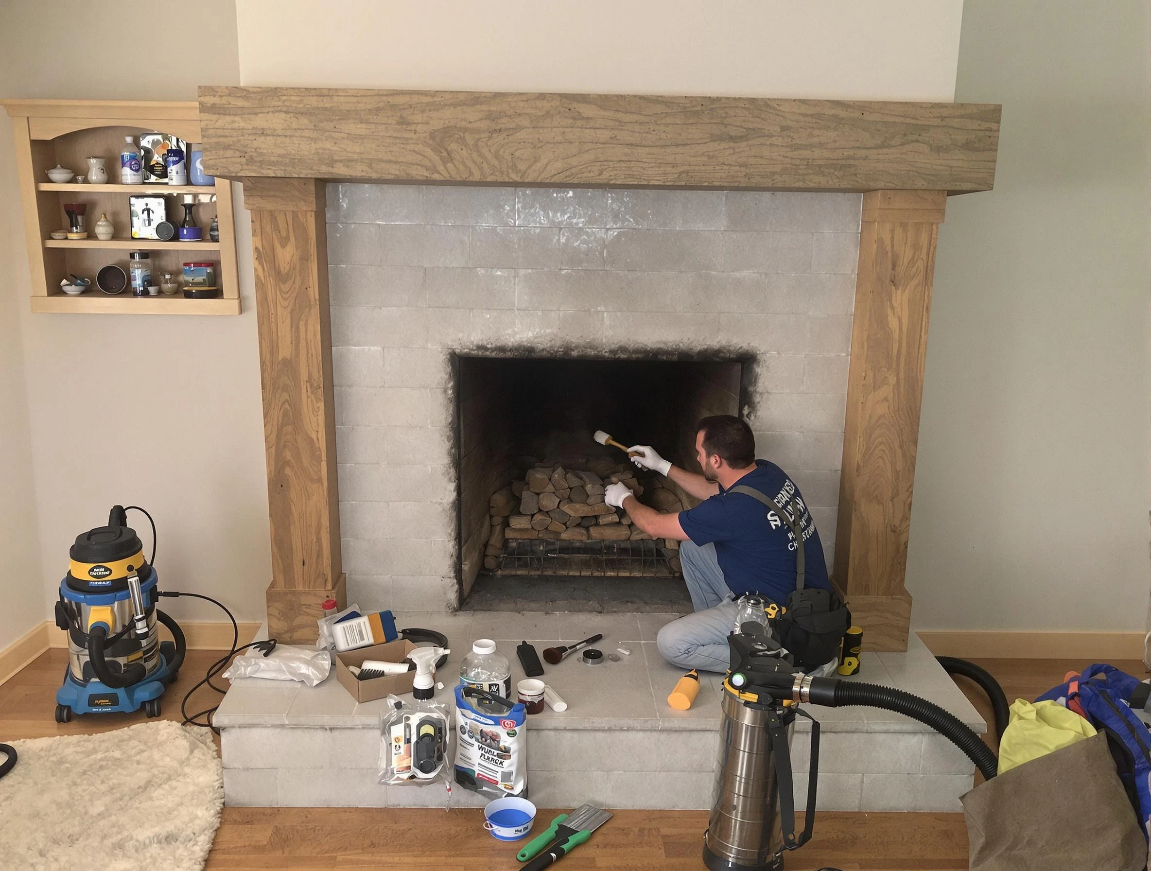 Detailed creosote removal process by Needham Chimney Sweep in Needham, MA